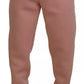Dolce & Gabbana Pink Polyester Sweatpants Jogger Pants