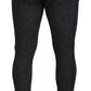 Dolce & Gabbana Gray Chevron Viscose Skinny Pants