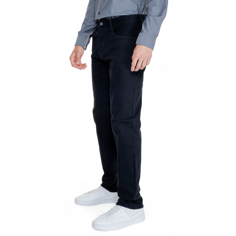 Armani Exchange Black Cotton Jeans & Pant