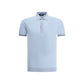 MooRER Light Blue Cotton Polo Shirt