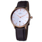 Luca Maranello Brown Leather Dress Watch