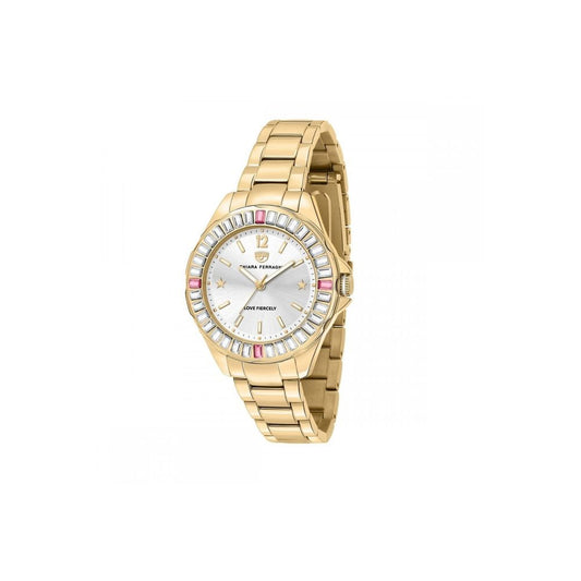 Chiara Ferragni Gold Stainless Steel Watch