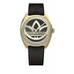 Adidas Black Leather Dress Watch