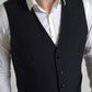 Dolce & Gabbana Black 3 Piece Single Breasted MARTINI Suit