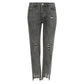 One Teaspoon Dark Gray Cotton Women Jeans