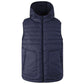 Yes Zee Blue Nylon Sleveless Jacket