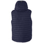 Yes Zee Blue Nylon Sleveless Jacket