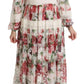 Dolce & Gabbana Multicolor Floral Maxi Sheath Dress