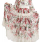 Dolce & Gabbana Multicolor Floral Maxi Sheath Dress