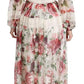 Dolce & Gabbana Multicolor Floral Maxi Sheath Dress