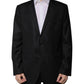 Dolce & Gabbana Black Stripe Wool Single Breasted Blazer