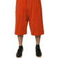 Dolce & Gabbana Orange Cotton Blend Men Bermuda Shorts