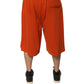 Dolce & Gabbana Orange Cotton Blend Men Bermuda Shorts