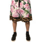 Dolce & Gabbana Multicolor Floral Cotton Men Bermuda Shorts