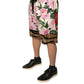 Dolce & Gabbana Multicolor Floral Cotton Men Bermuda Shorts