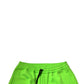 Dolce & Gabbana Green Patchwork Cargo Bermuda Shorts