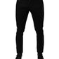 Dolce & Gabbana Black Crown Cotton Stretch Skinny Denim Jeans