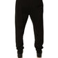 Dolce & Gabbana Black Cotton Jogger Men Sweatpants Pants