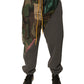Dolce & Gabbana Multicolor Patchwork Cotton Jogger Sweatpants Pants