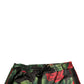 Dolce & Gabbana Black Floral Polyester Jogger Sweatpants Pants