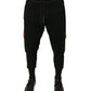 Dolce & Gabbana Black Cotton Jogger Cargo Sweatpants Pants