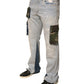 Dolce & Gabbana Light Blue Cotton Cargo Straight Denim Jeans