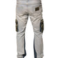 Dolce & Gabbana Light Blue Cotton Cargo Straight Denim Jeans