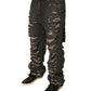 Dolce & Gabbana Gray Tattered Cotton Straight Men Denim Jeans