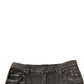 Dolce & Gabbana Gray Tattered Cotton Straight Men Denim Jeans