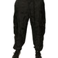 Dolce & Gabbana Black Crown Nylon Jogger Sweatpants Pants
