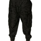 Dolce & Gabbana Black Crown Nylon Jogger Sweatpants Pants