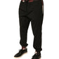 Dolce & Gabbana Black Camouflage Wool Jogger Sweatpants Pants