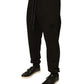 Dolce & Gabbana Black Cotton Jogger Sweatpants Pants