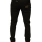 Dolce & Gabbana Black Logo Cotton Stretch Skinny Denim Jeans