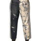 Dolce & Gabbana Multicolor Patchwork Cotton Straight Men Denim Jeans