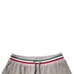 Dolce & Gabbana Gray Logo Patch Jogger Cotton Sweatpants Pants