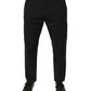 Dolce & Gabbana Black Logo Cotton Stretch Skinny Denim Jeans