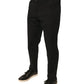 Dolce & Gabbana Black Logo Cotton Stretch Skinny Denim Jeans