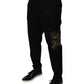 Dolce & Gabbana Black Cotton Men Cargo Casual Pants