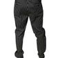Dolce & Gabbana Black Stripes Skinny Dress Pants