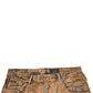 Dolce & Gabbana Brown Tattered Cotton Skinny Denim Jeans