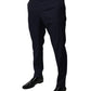 Dolce & Gabbana Dark Blue Cotton Men Dress Pants