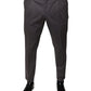 Dolce & Gabbana Dark Gray Mid Waist Dress Pants