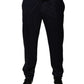 Dolce & Gabbana Dark Blue Tapered Formal Dress Pants