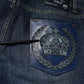 Dolce & Gabbana Blue DG Crown Logo Cotton Skinny Denim Jeans