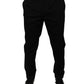 Dolce & Gabbana Black Tapered Formal Dress Pants