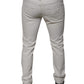Dolce & Gabbana White Cotton Skinny Denim Jeans