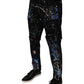 Dolce & Gabbana Black Color Splash Cotton Skinny Denim Jeans