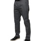 Dolce & Gabbana Gray Tapered Formal Dress Pants
