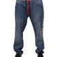 Dolce & Gabbana Blue Cotton Stretch Straight Denim Jeans